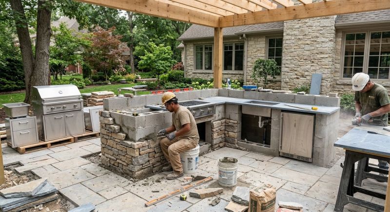 Outdoor Kitchen Installation in Charleston, SC